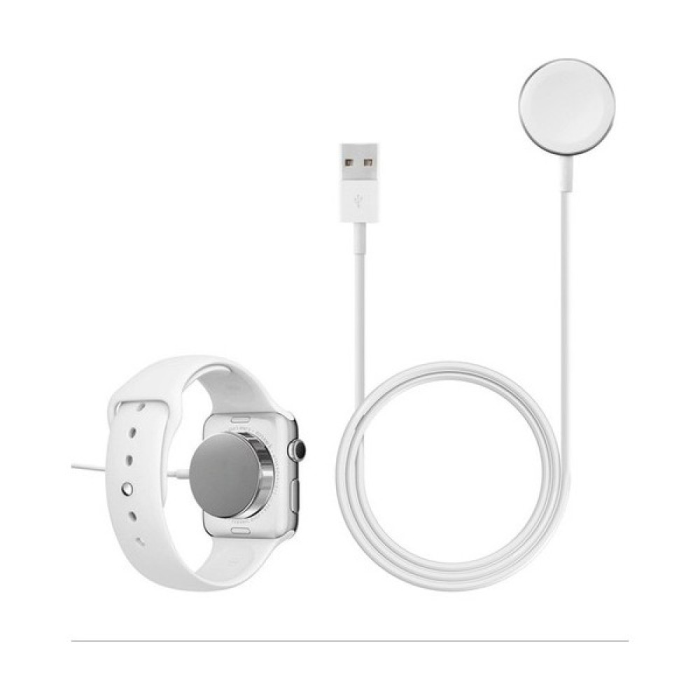 Demakay Apple Watch Şarj Aleti Kablosu 1-2-3-4 -5-6-7-Se Manyetik Krom Hızlı Şarj Kablosu 1 M - Beyaz Giyilebilir Teknoloji Aksesuarları Fiyatı