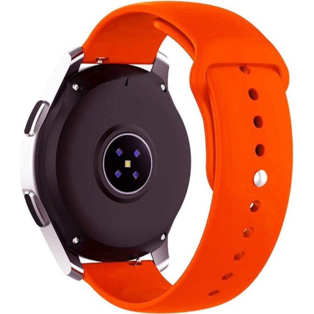Demakay Huawei Gt / Gt 2 / Gt 2 Pro - Honor Magic Watch 2 46MM - Samsung Gear Watch 46MM Silikon Kordon - Turuncu Giyilebilir Teknoloji Aksesuarları Fiyatı