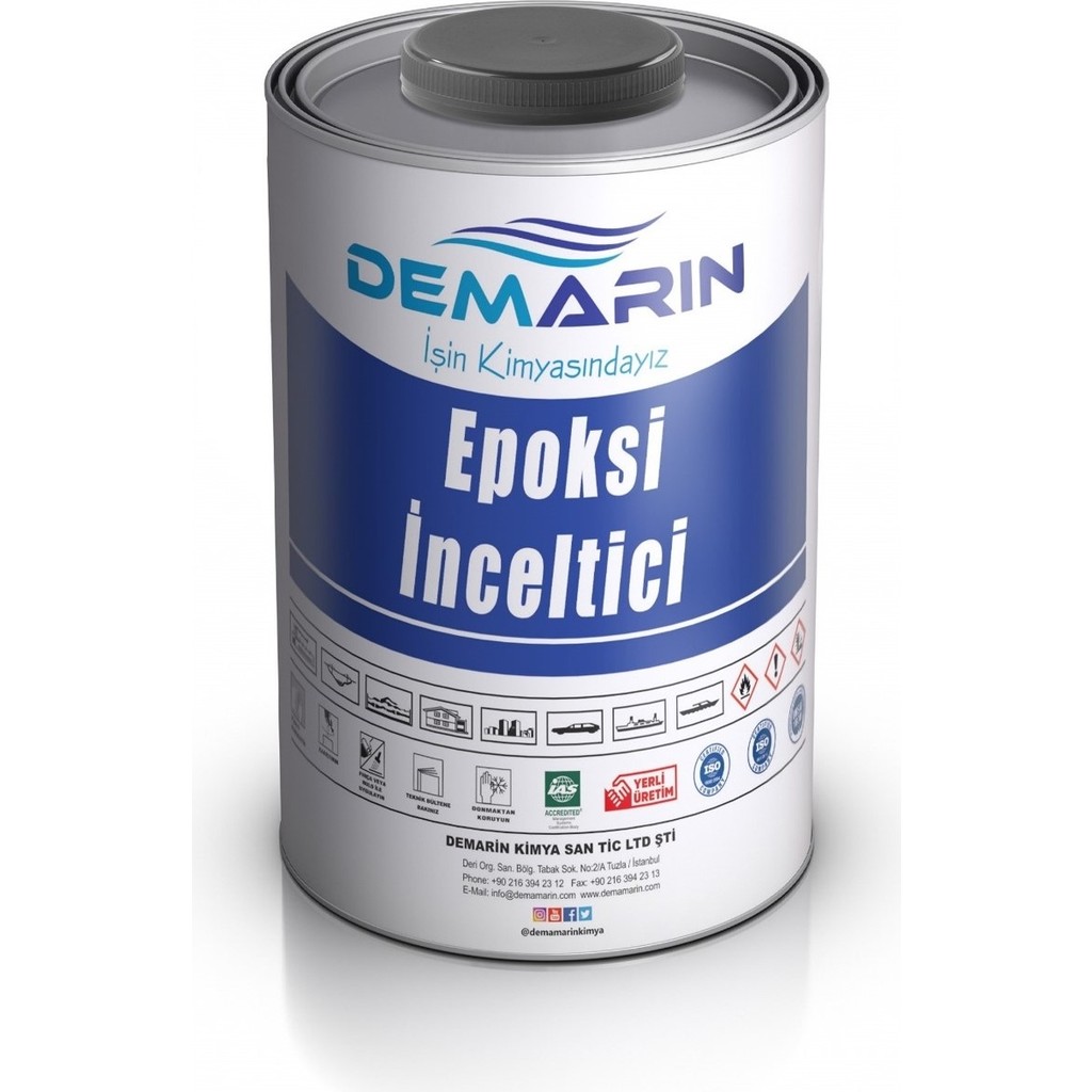 Demarin Epoksi Tiner - 15 Kg Boya Malzemeleri Fiyatı