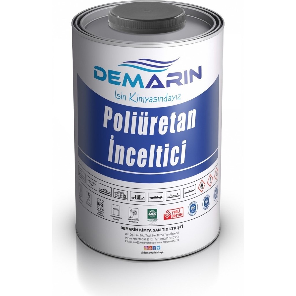 Demarin Poliüretan Tiner - 15 Kg Diğer Fiyatı
