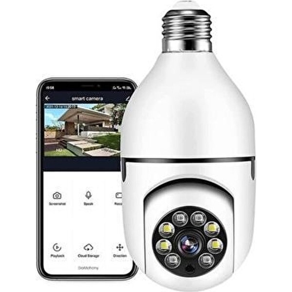 Demes Wifi 360 Panoramik Ampul Kamera Gece Görüş Ses Akıllı Hareket Algılayıcı - Renkli Gece Lambası Fiyatı