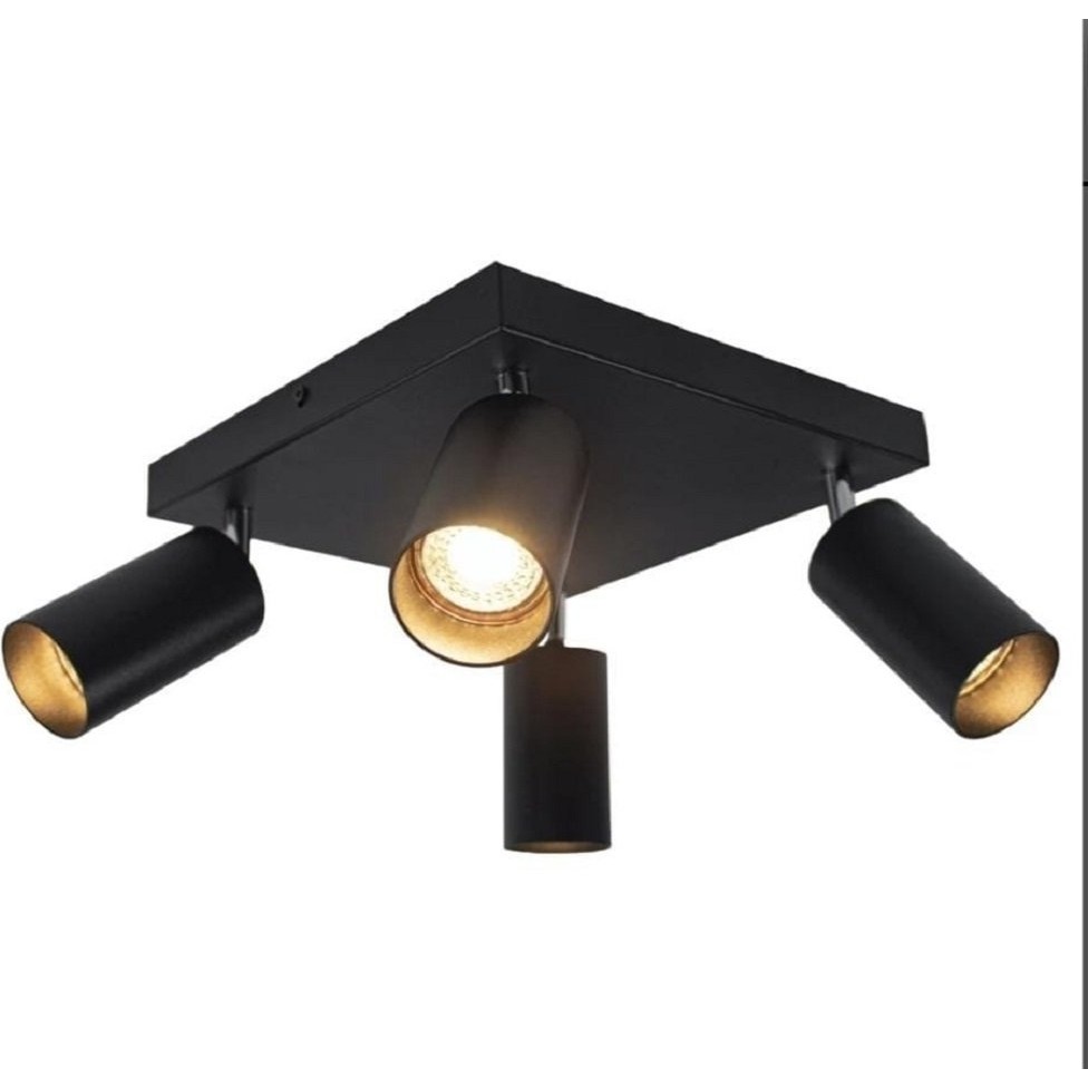 Demet Habek My Lights GU10 LED SPOT SİYAH TAVAN AVİZE DÖRTLÜ 4 LÜ HAREKETLİ BAŞLIK GÜNIŞIĞI OSRAM TASARRUFLU LED AMPÜL DAHİL AMPÜL RENK SEÇENEKLER... Avize Fiyatı