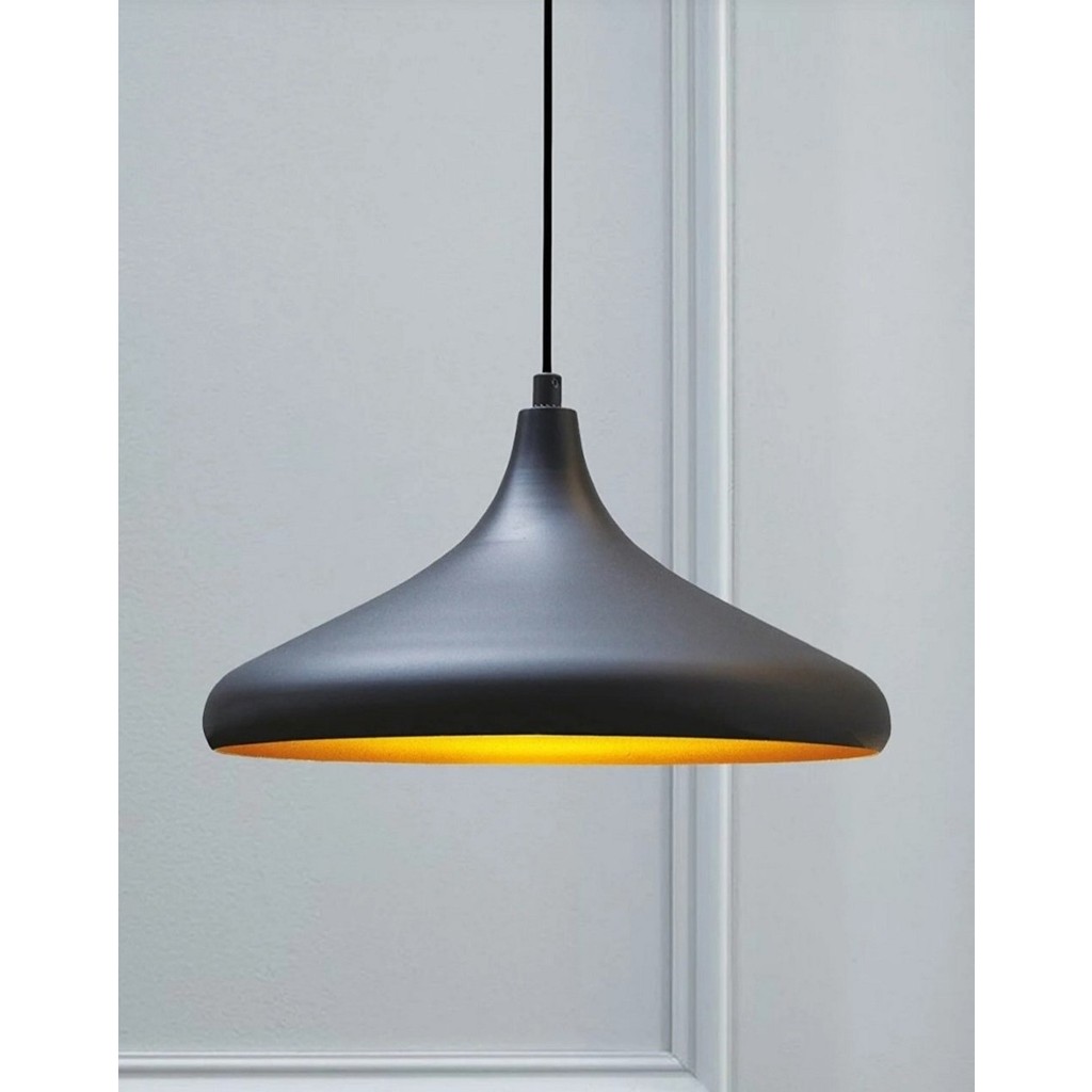 Demet Habek My Lights Mylights Metal Siyah Içi Altın Modern Spor Avize 35 cm En Avize Fiyatı