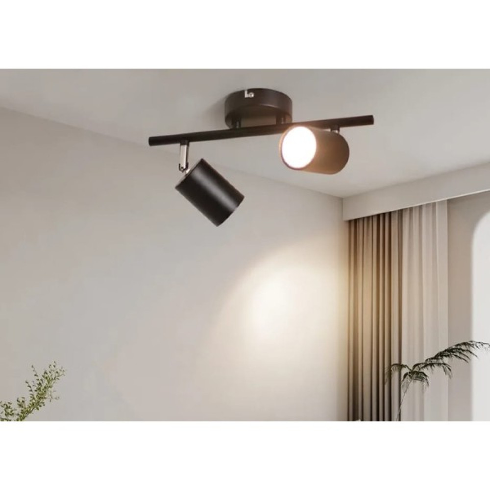 Demet Habek My Lights Mylights Panasonıc Ampullü Ikili LED Spot Aplik Avize Armatür Harekli Metal Gün Işı LED Ampul Dahildir Hareketli Başlık Avize Fiyatı