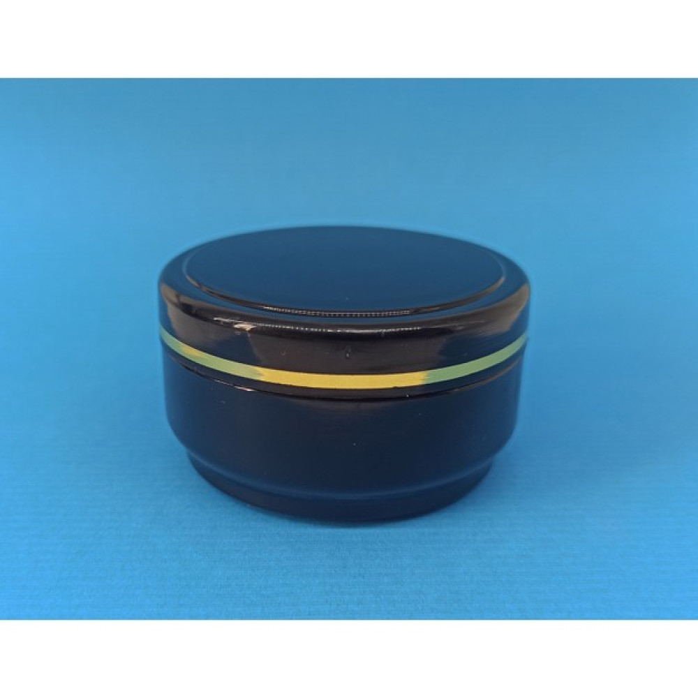 Demet Home 25 Adet Siyah Lüx Şeritli Boş Kozmetik-Pomat-Krem-Hobi Kutusu Plastik Krem Kavanozu 25-30-50-100-150 ml Seçenekli - 50 ml Hijyen ve Temizlik Fiyatı
