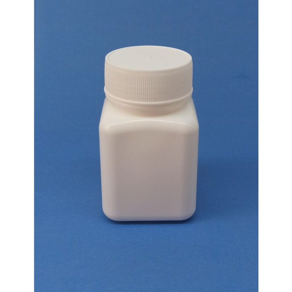 Demet Home 50 ml Şişe Kare Numune - İlaç - Tarım - Ecza - Tablet - Hap - Kapsül Plastik Kutu Şişesi - 10 Adet - Beyaz Hijyen ve Temizlik Fiyatı