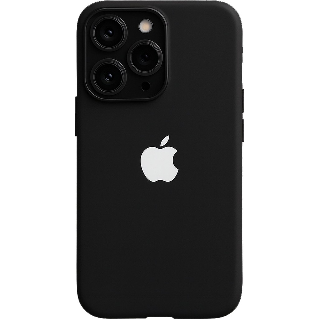 Demina iPhone 15 Uyumlu Beyaz Apple Logo Baskılı Içi Kadife Lansman Kılıf - Siyah Cep Telefonu Kılıfı Fiyatı