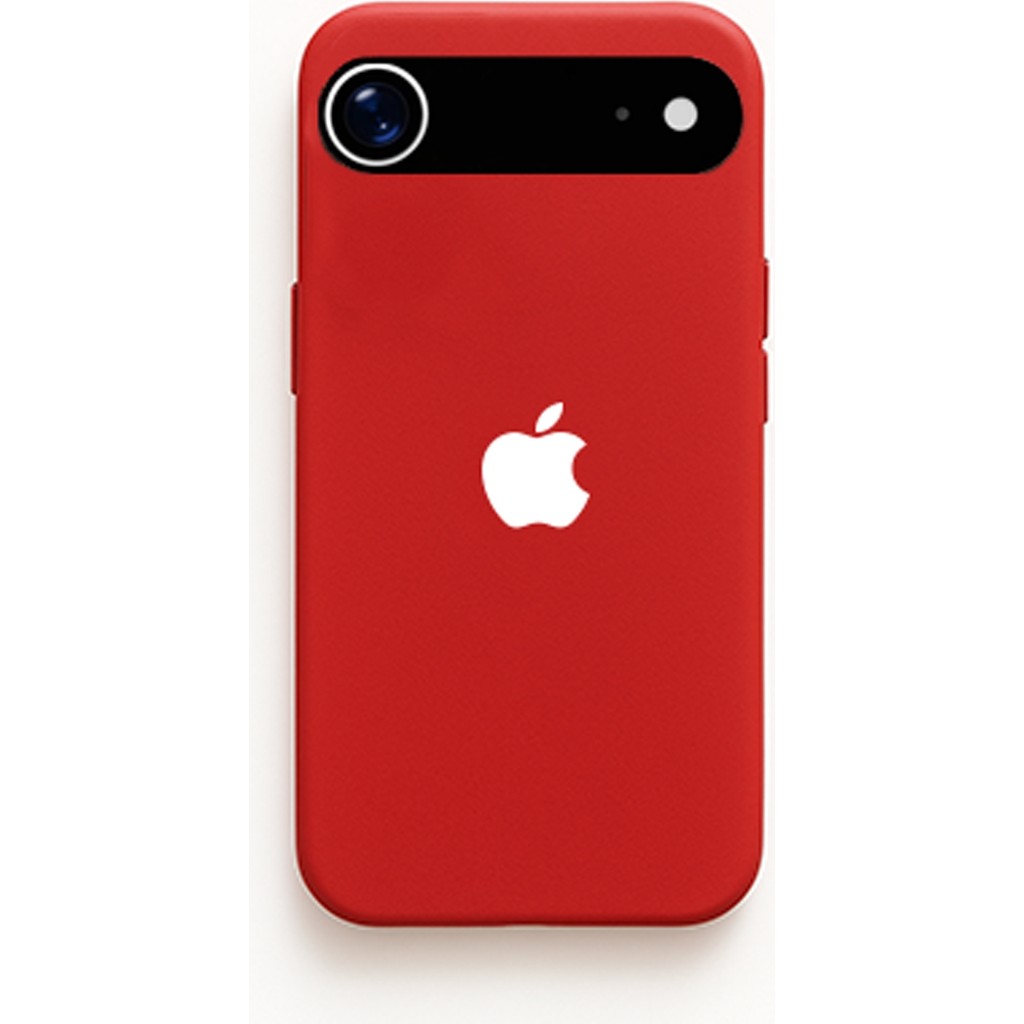 Demina iPhone 17 Air Uyumlu Beyaz Logo Baskılı Içi Kadife Lansman - Kırmızı Cep Telefonu Fiyatı