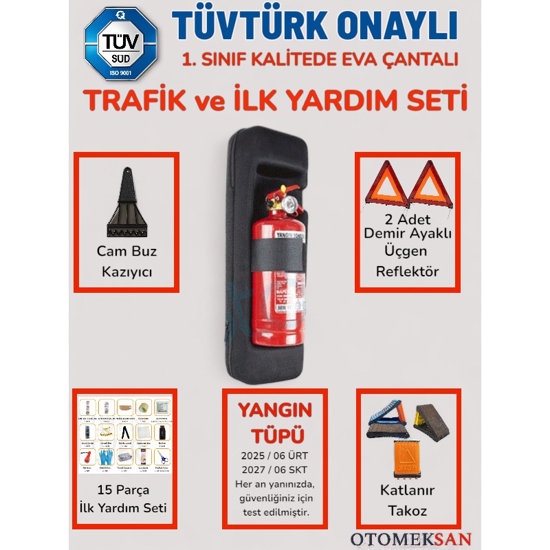 Demir Group Trafik Seti, Ilk Yardım Çantası, Araç Muayene Trafik Çantası, Iron - Mavi Diğer Fiyatı