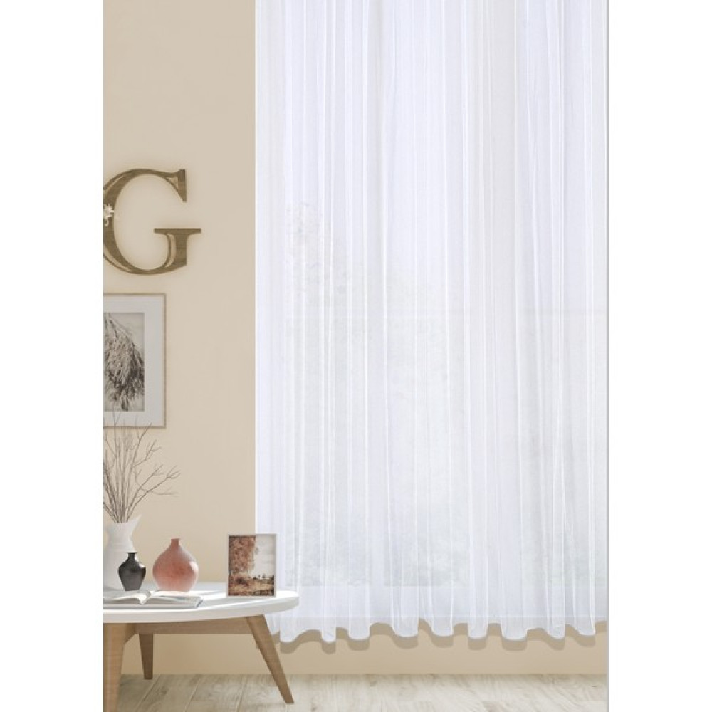 Demirhan Perde Brillant Grek 1/3 Sık Pile Tül - 250 x 250 cm - Ekru Tül Perde Fiyatı