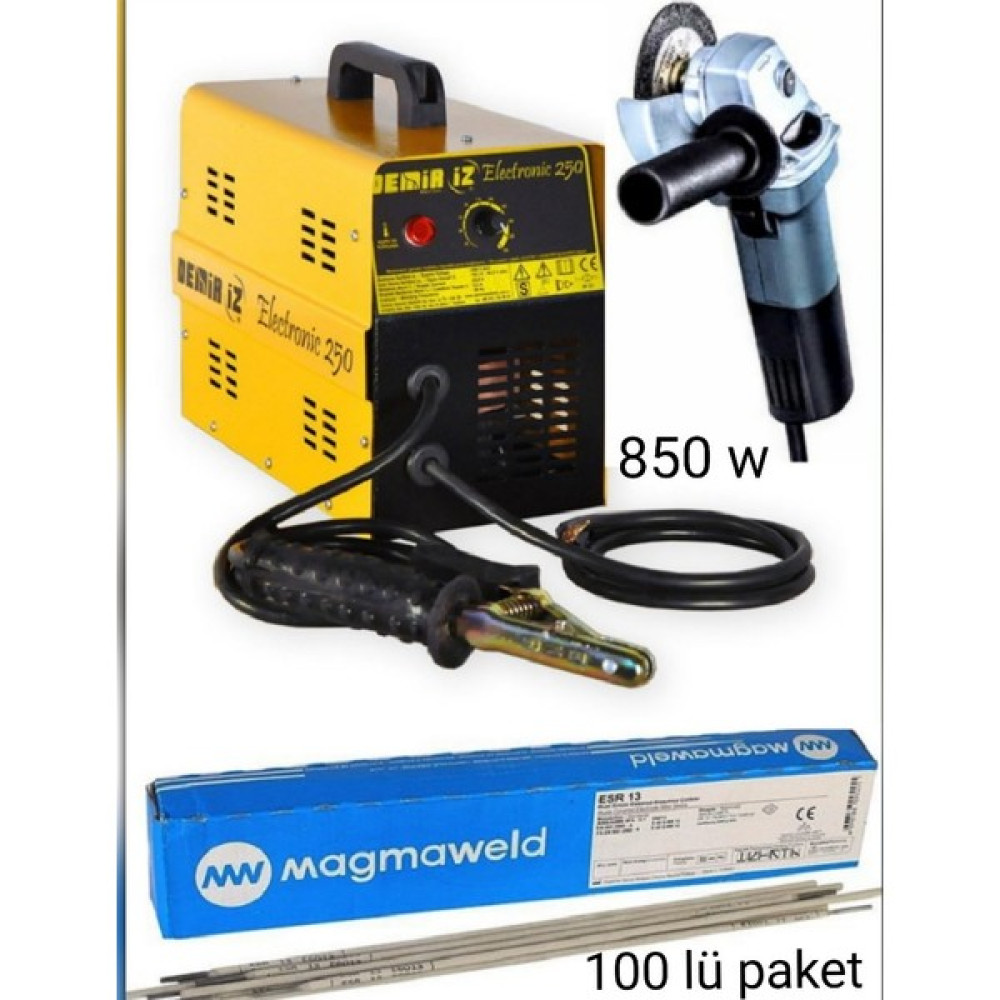 Demiriz 250 Amper Demiriz Kaynak Makinesi 850 V Avuç Içi 100 Lü Elektrot Hediyeli Kaynak Makineleri Fiyatı