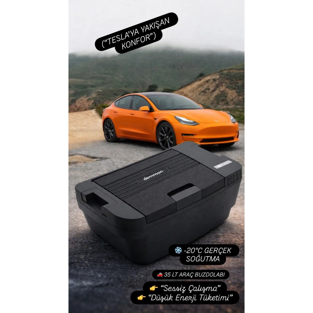Demmon Tesla Araç Buzdolabı JNP35 Buzdolapları Fiyatı