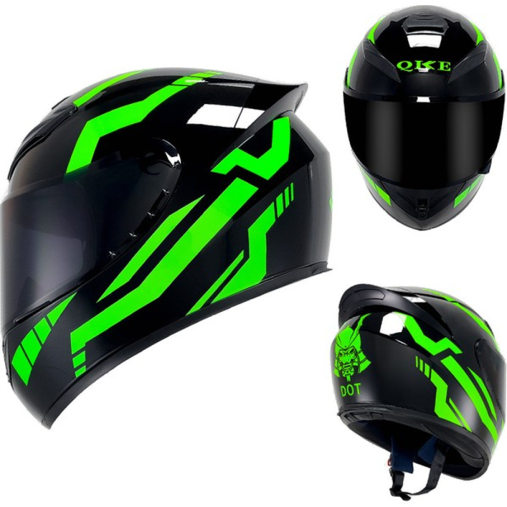 Demon Knight Motosiklet Kask Erkek ve Kadın Kış Kişilik Elektrikli Araba Kask (Yurt Dışından) - 2XL - Sap Yeşili Motorsiklet Kaskları Fiyatı