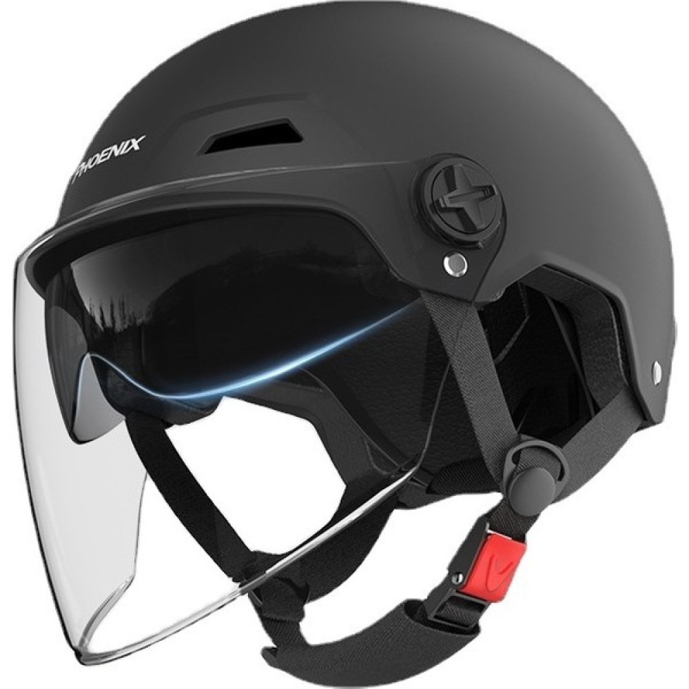 Demon Knight Yarım Kask Elektrikli Araç Kask - Siyah - Standart Motorsiklet Kaskları Fiyatı