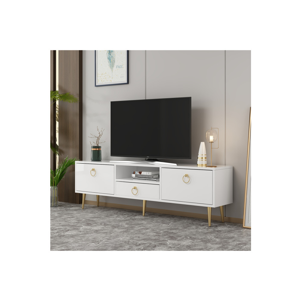 DEMONTE DECOR Drop Tv Ünitesi Beyaz-beyaz Tv Ünitesi / Sehpası Fiyatı