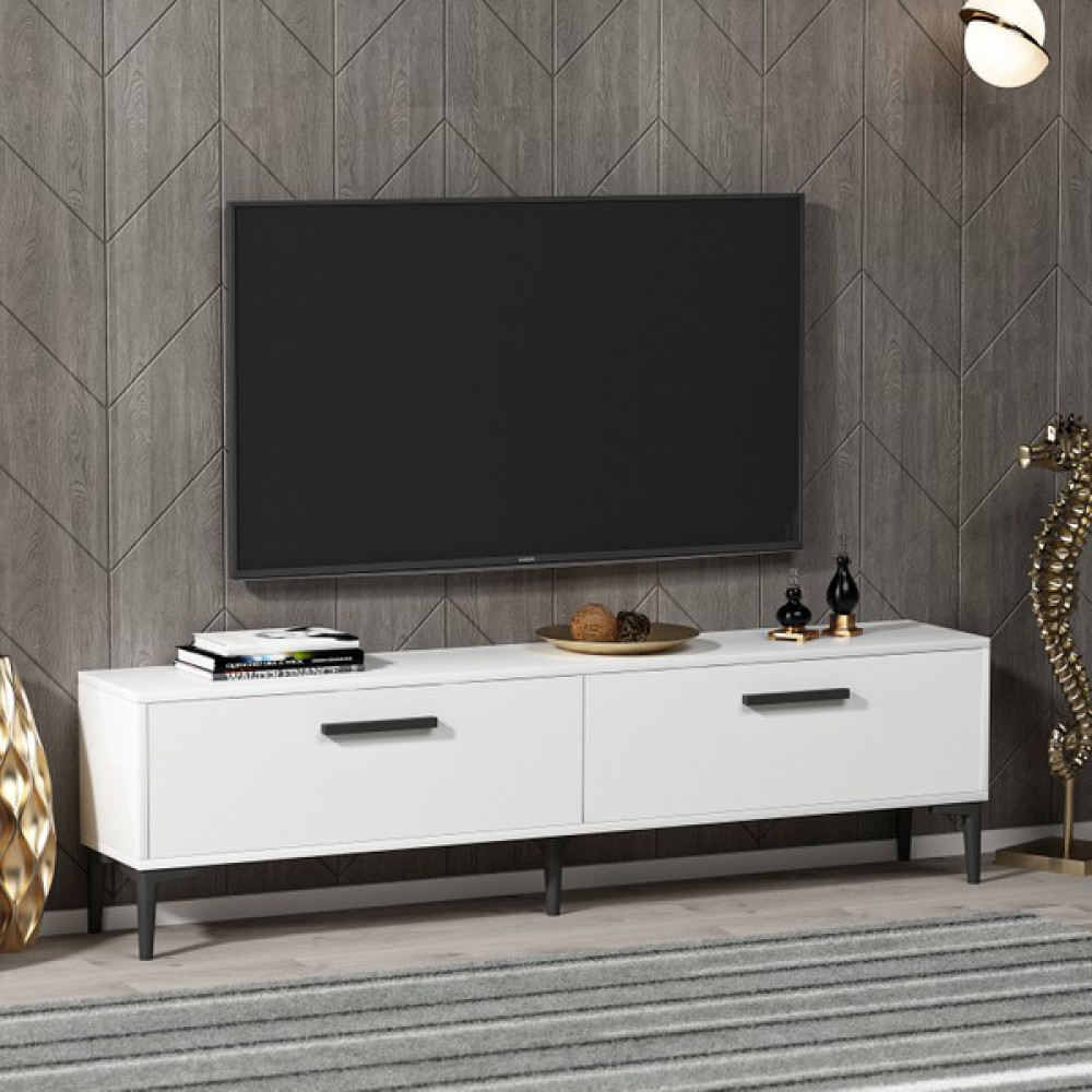 Demonte Dekor Inel Tv Ünitesi Beyaz-Beyaz - Beyaz - Beyaz Tv Ünitesi / Sehpası Fiyatı