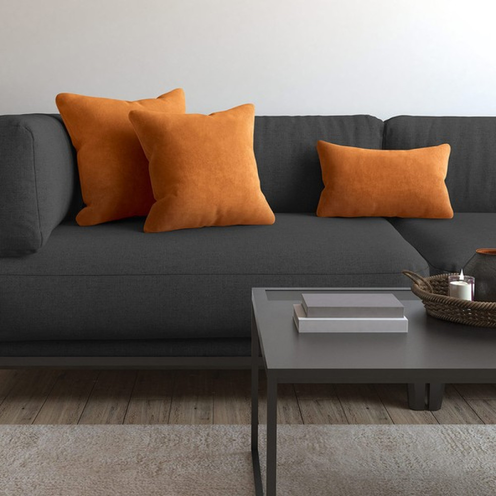 Demor Home Soft Series Portakal Rengi Kırlent, Yastık Kılıfı - 40 x 40 cm Kırlent / Mobilya Yastığı Fiyatı
