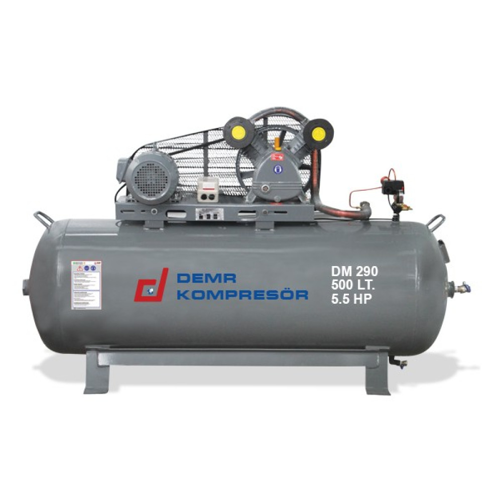 Demr Dm 290/500 500 Lt 2 Kafa 8 Bar 5.5 Hp Pistonlu Hava Kompresörü Oto Boyaları Fiyatı