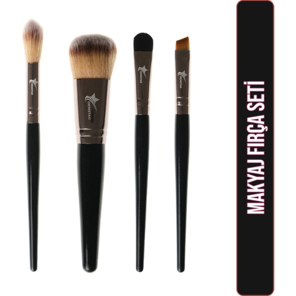 Demstar Professinal Makeup Brush High End Serisi 4'lü Fırça Seti No: 1-5-10-12 Makyaj Fırça Seti Oto Boyaları Fiyatı