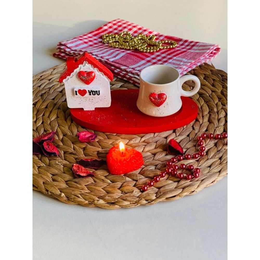 Den Tasarım Hediyelik Sevgililer Günü Özel I Love You Kalpli Kahve Fincan Seti Oto Boyaları Fiyatı