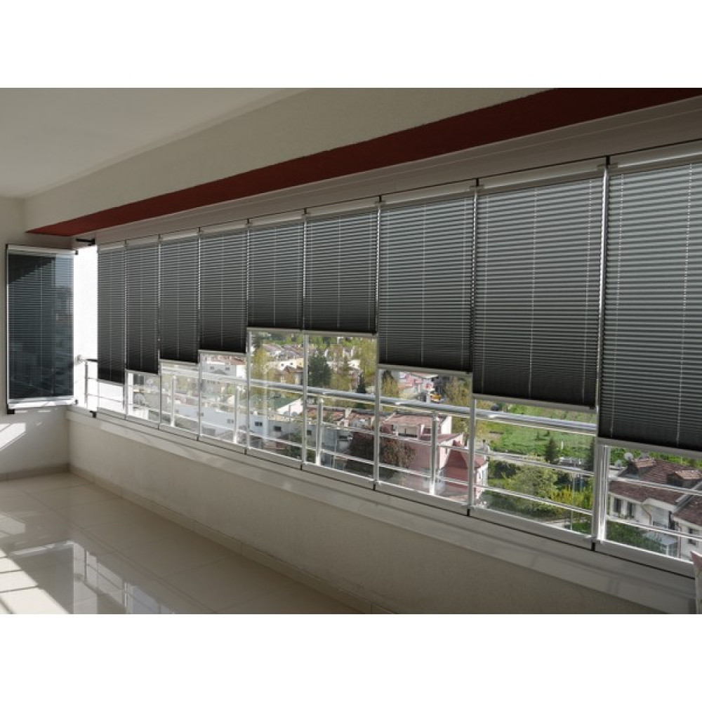 Denas Store Denasper Plise Perde-Cam Balkon Perdesi-Pimapen Perdesi - 70 x 130 cm - Gri Stor Perde Fiyatı