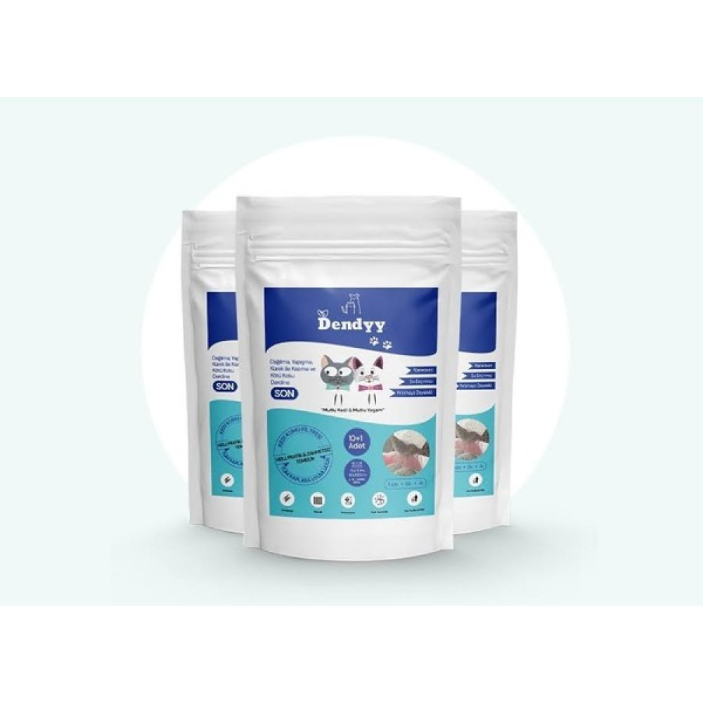 Dendyy Kedi Kumu Tuvaleti Kabı Temizleme Filtresi 3'lü Smart Eko Paket (Tüm Kaplara Uyumludur) 10+1 Adet - 100 x 80 cm - Beyaz Evcil Hayvan Ürünleri Fiyatı