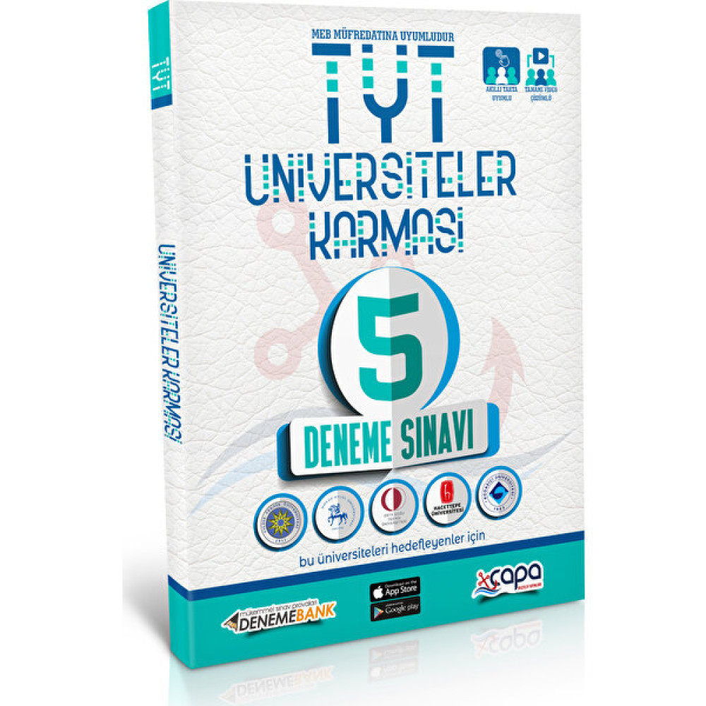 Deneme Bank Üniversiteler Karması Tyt 5 Farklı Deneme Seti Temel Yeterlilik Testi (TYT) Fiyatı