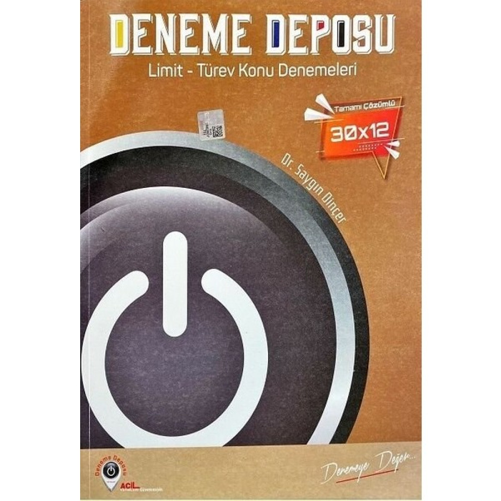 Deneme Deposu Limit Türev Konu Denemeleri Kaynak Kitapları Fiyatı