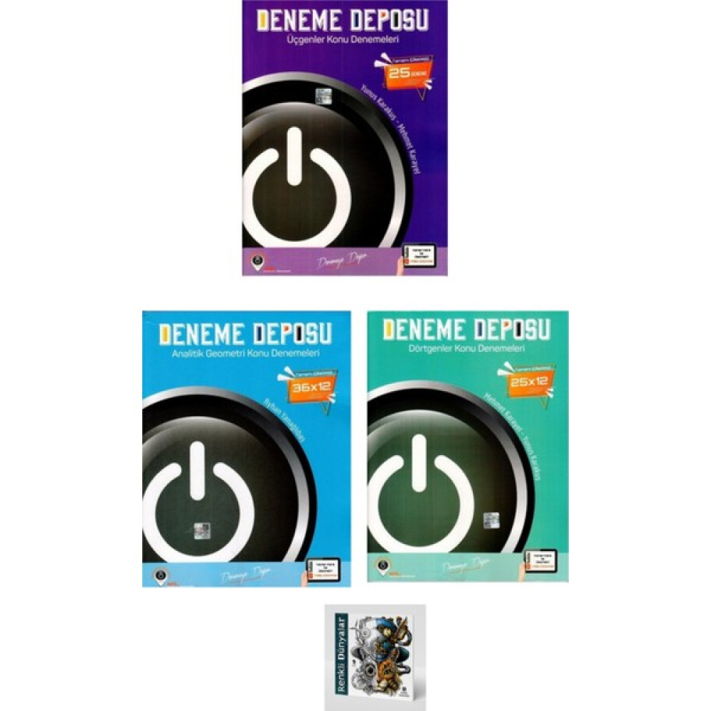 Deneme Deposu Yayınları 2023 Deneme Deposu Yayınları Tyt-Ayt Geometri Deneme Seti 3 Kitap (Hediyeli) Temel Yeterlilik Testi (TYT) Fiyatı