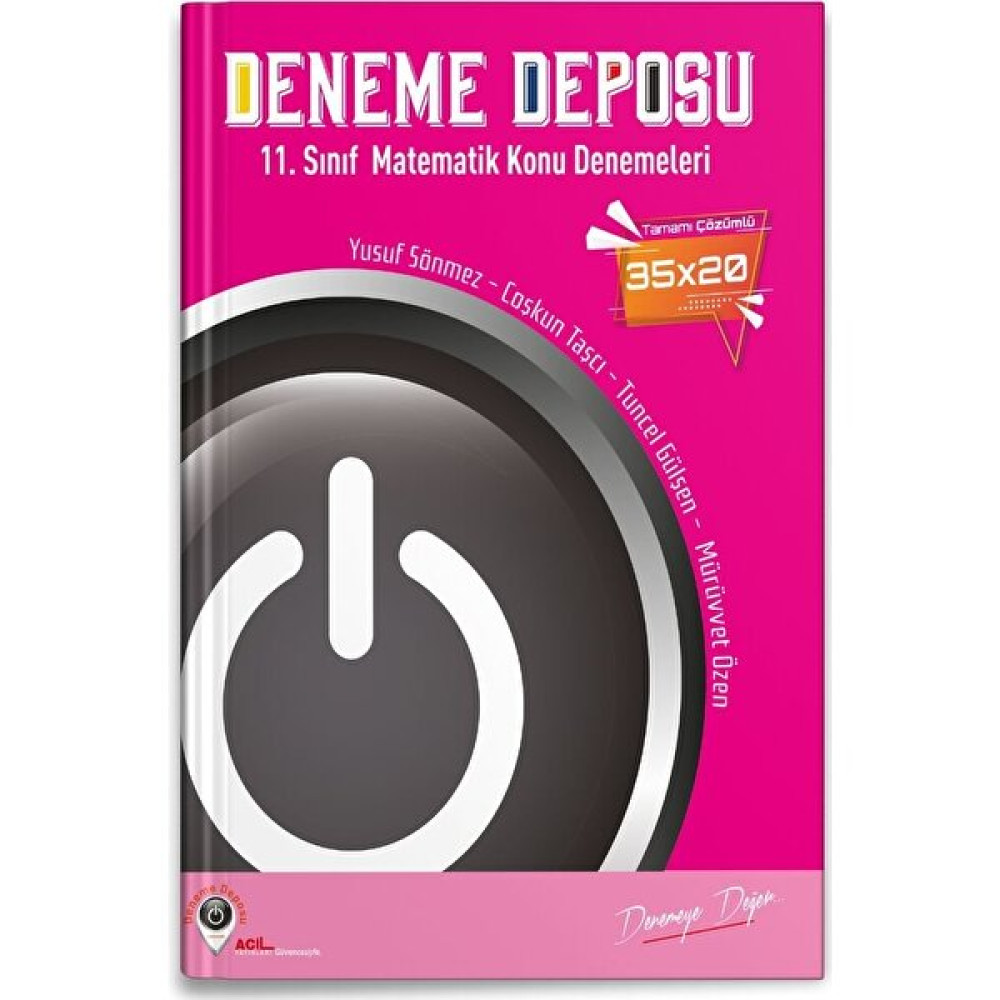 Deneme Deposu Yayınları Deneme Deposu 11. Sınıf Matematik 35 x 20 Konu Denemeleri Kaynak Kitapları Fiyatı