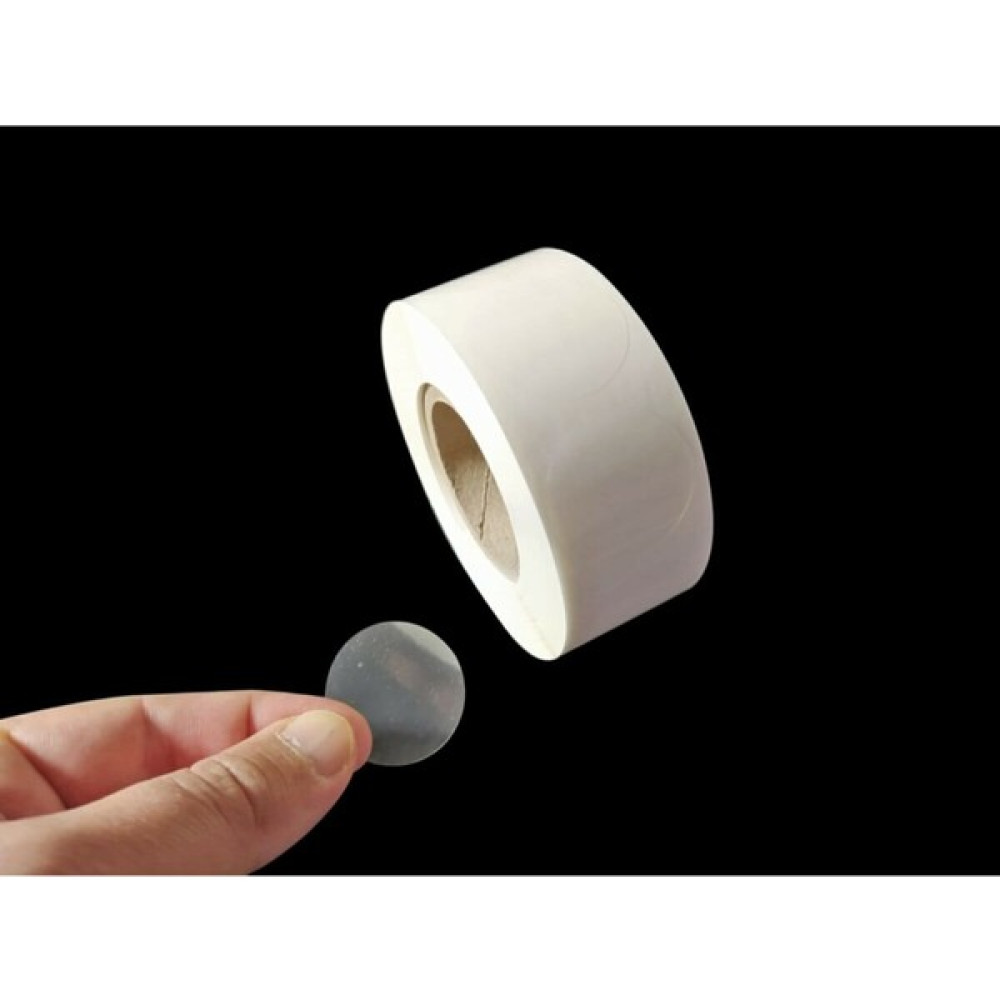 Denge Yuvarlak Kesim Şeffaf Çıkartma Bant Etiket 1000 Adetlik Rulo 2 cm Sarf Tüketim Malzemeleri Fiyatı