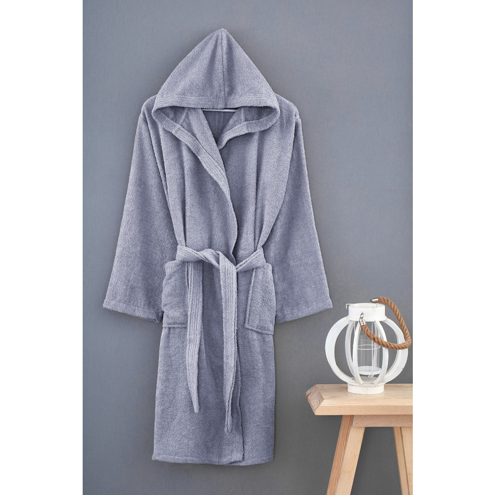 Denia Home Bedenli Kapüşonlu Bornoz L-XL Beden Bornoz Fiyatı