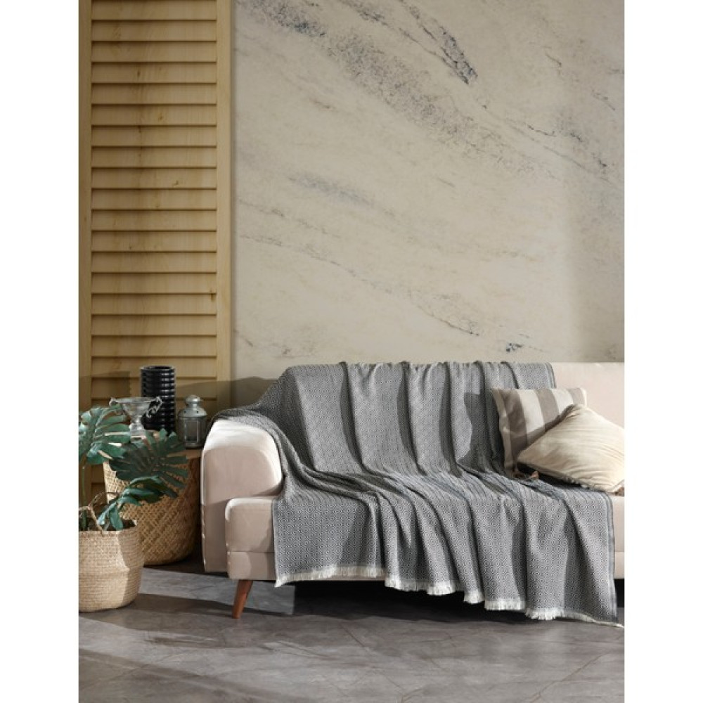 Denia Home Diamond Koltuk Örtüsü - Koltuk Şalı - 200 x 230 cm - Bej Koltuk & Kanepe Örtüsü Fiyatı