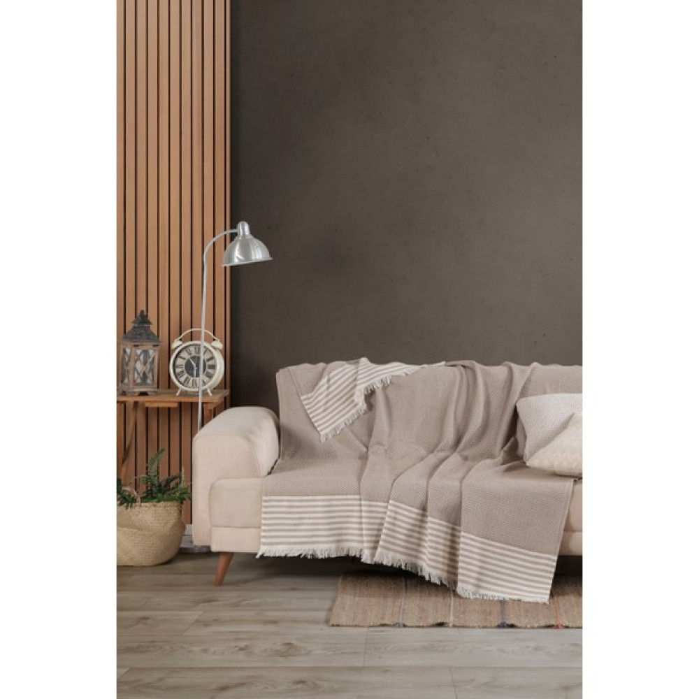 Denia Home Line Koltuk Örtüsü - Koltuk Şalı - 170 x 200 cm - Bej Koltuk & Kanepe Örtüsü Fiyatı