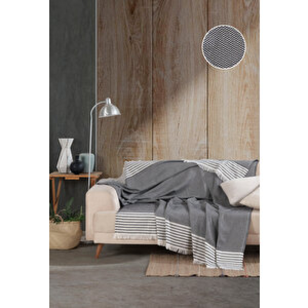 Denia Home Line Koltuk Örtüsü - Koltuk Şalı 2'li Siyah Koltuk & Kanepe Örtüsü Fiyatı