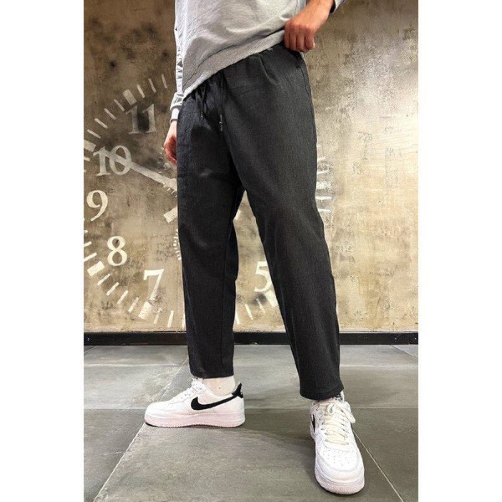Denim Republic Erkek Antrasit Kalın Kaliteli Kaşe Kumaş Bol Pantolon Erkek Pantolon Fiyatı