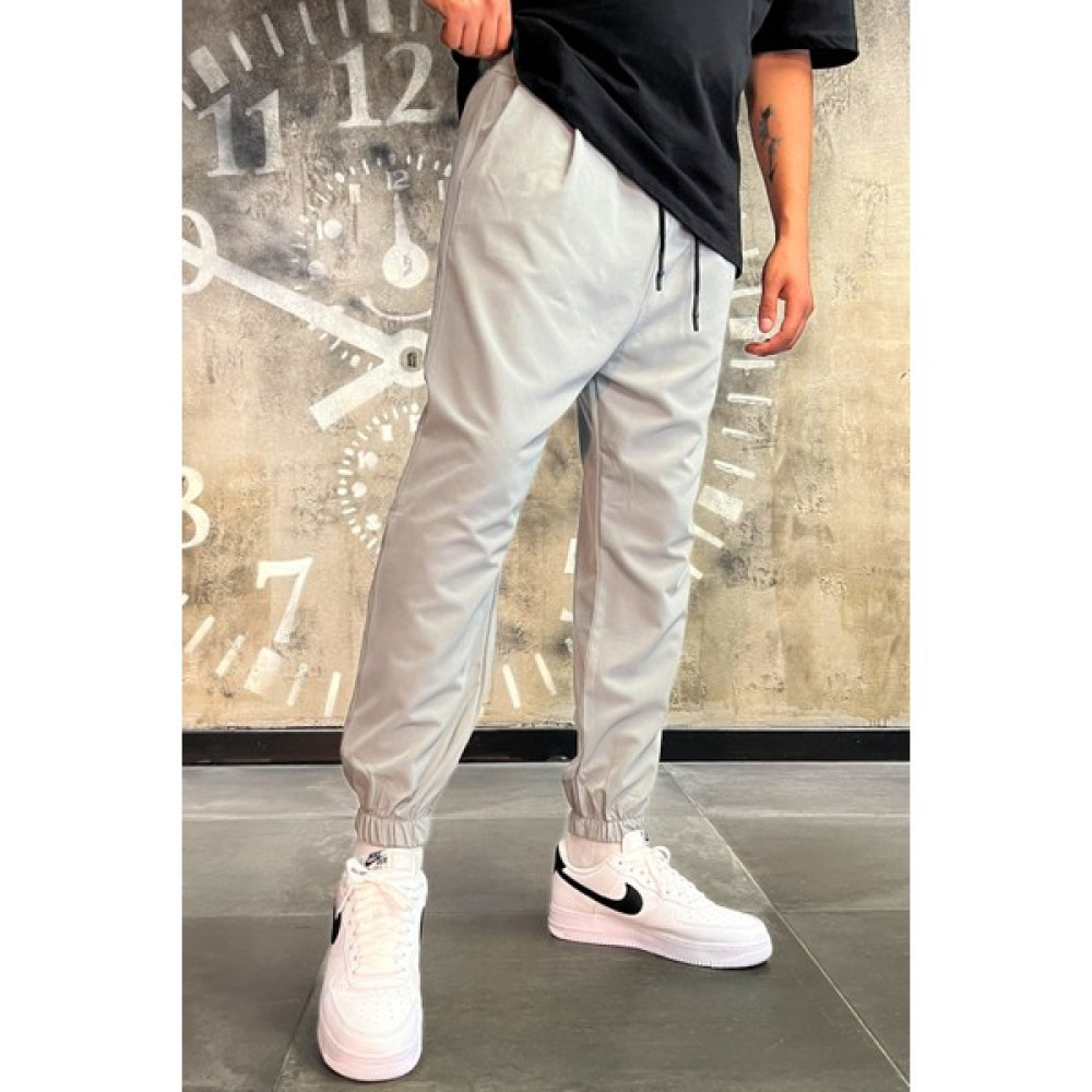 Denim Republic Erkek Gri Kalın Kumaş Bol Jogger Pantolon Erkek Pantolon Fiyatı