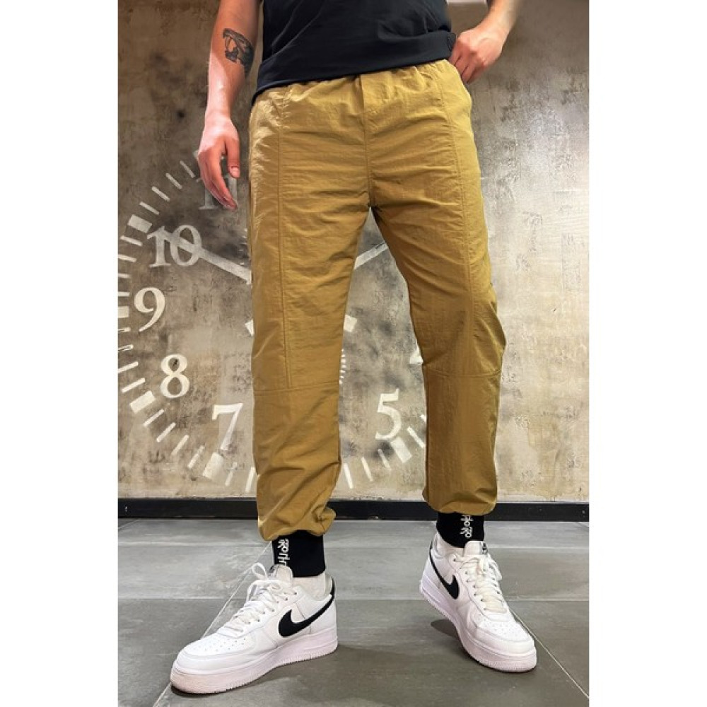 Denim Republic Erkek Hardal Baskılı Naylon Paraşüt Kumaş Jogger Pantolon Erkek Pantolon Fiyatı
