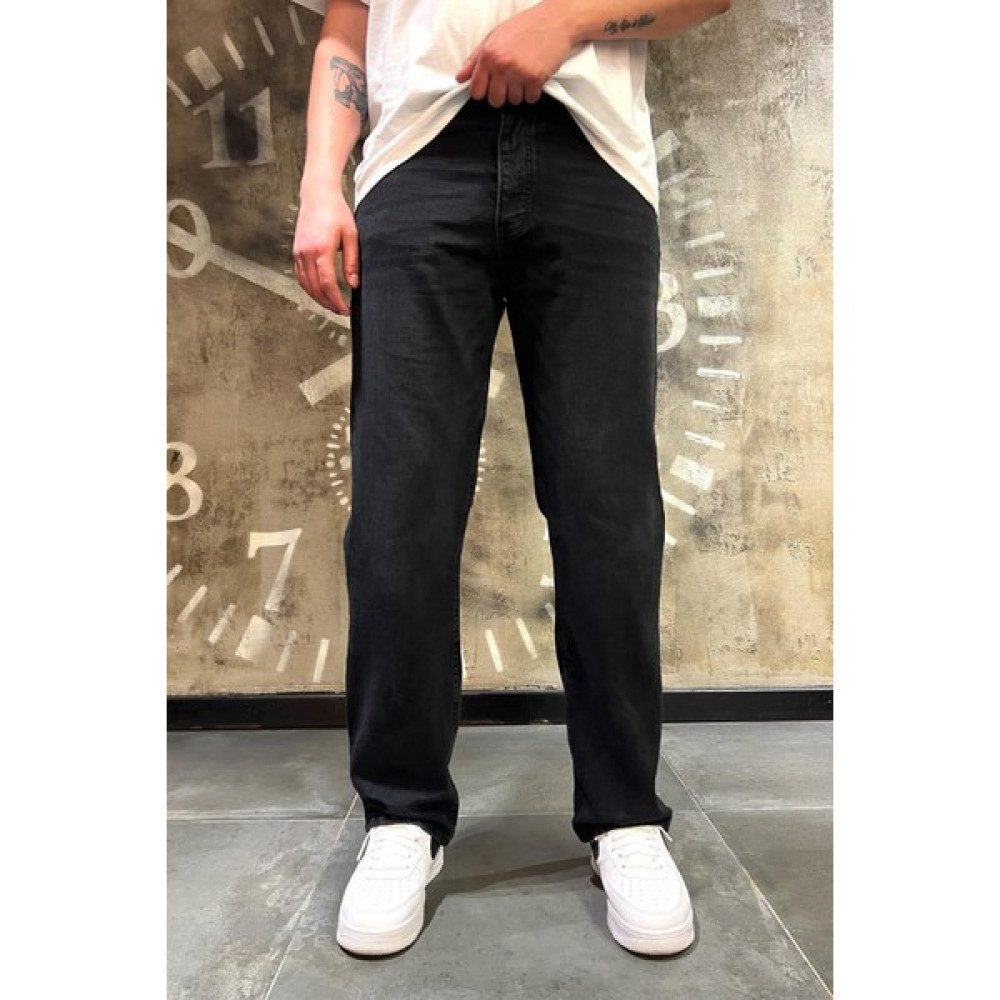 Denim Republic Erkek Siyah Baggy Kot Pantolon Taşlamalı Erkek Jeans / Kot Pantolon Fiyatı