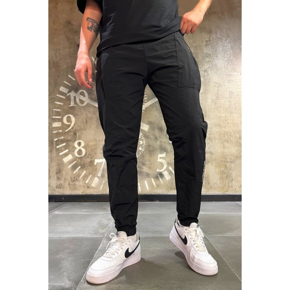 Denim Republic Erkek Siyah Yandan Torba Cepli Naylon Paraşüt Jogger Pantolon Erkek Pantolon Fiyatı