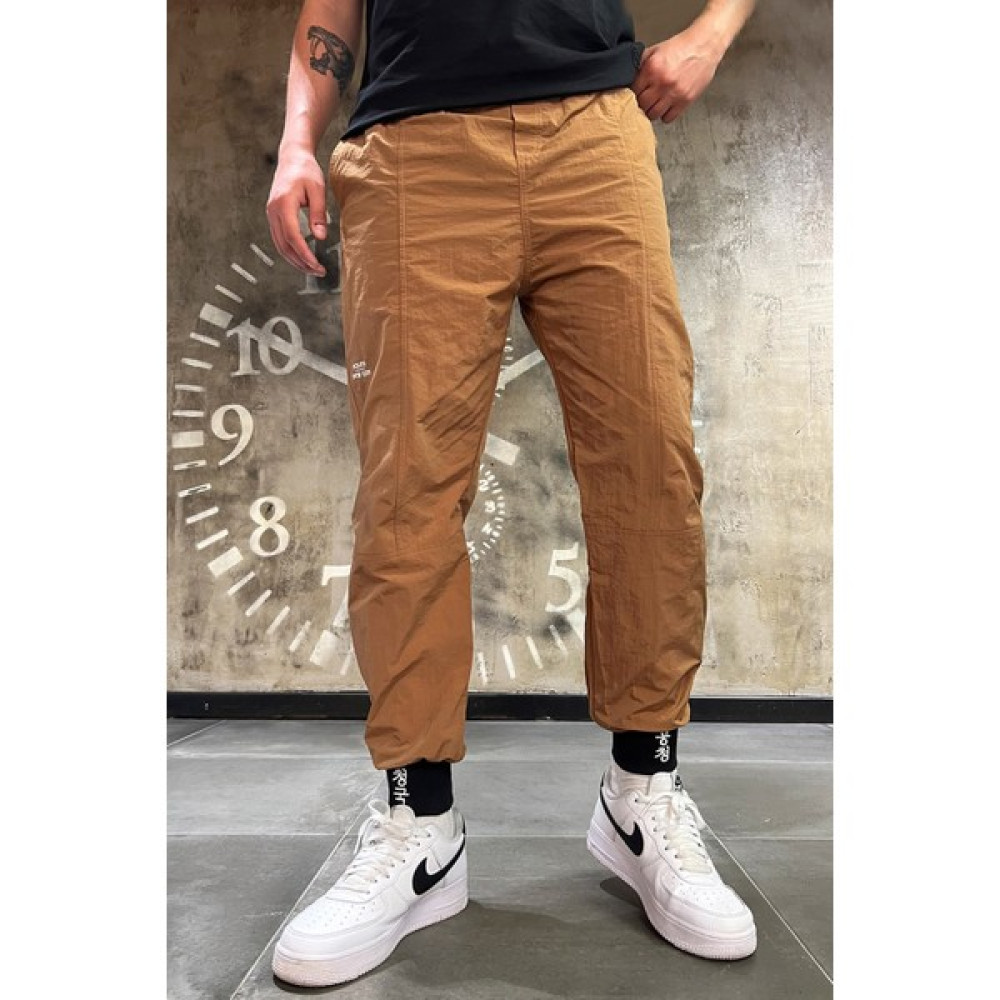 Denim Republic Erkek Taba Baskılı Naylon Paraşüt Kumaş Jogger Pantolon Erkek Pantolon Fiyatı