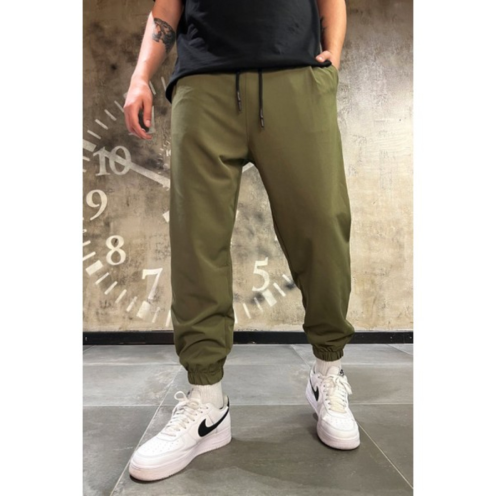 Denim Republic Erkek Yeşil Bol Kesim Kalın Kumaş Jogger Pantolon Erkek Pantolon Fiyatı