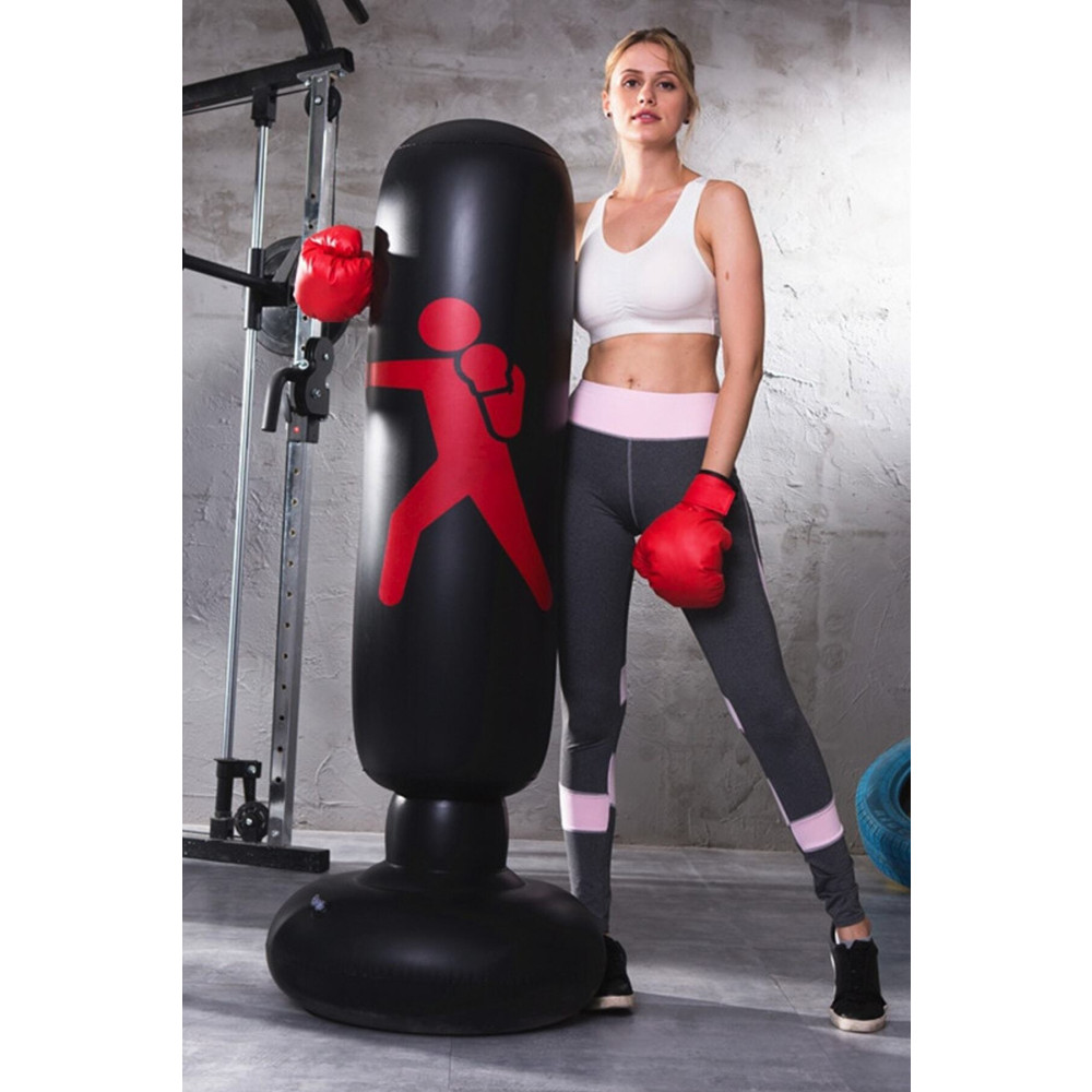 DENİMSTAR Dikey Ayaklı Şişme Boks Torbası 120 CM Beden Diğer Spor Ürünleri Fiyatı