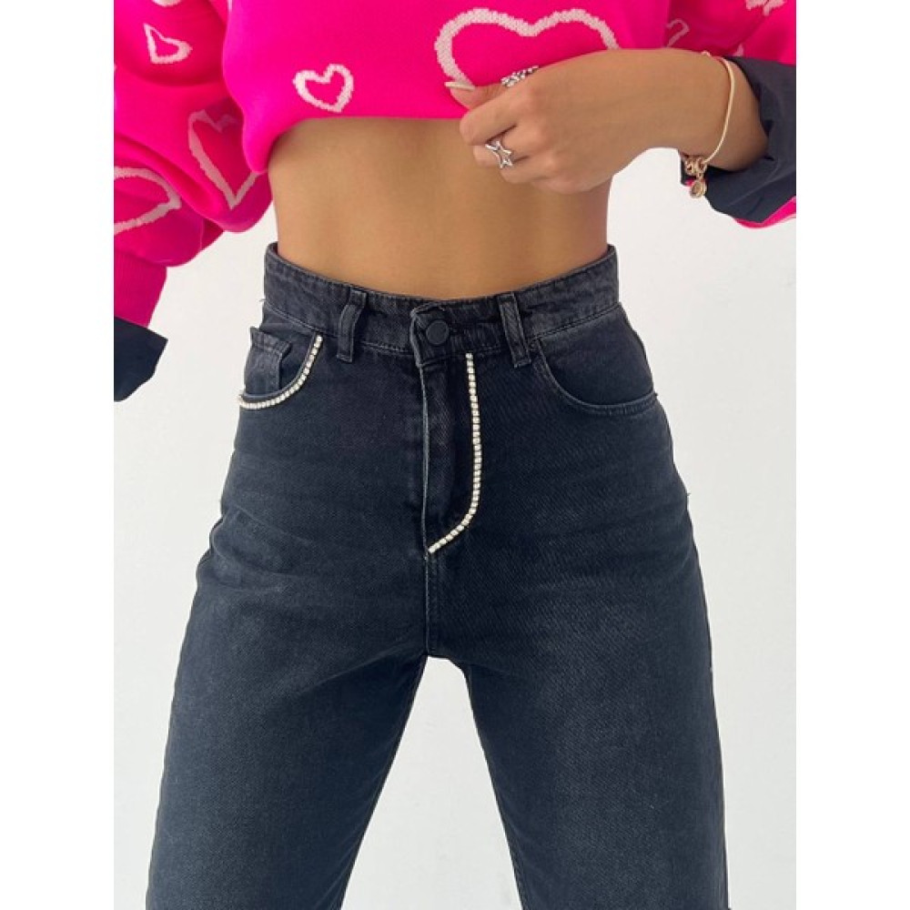 Deniz Butik Taş Detaylı Jean Pantolon Bayan Jeans / Kot Pantolon Fiyatı