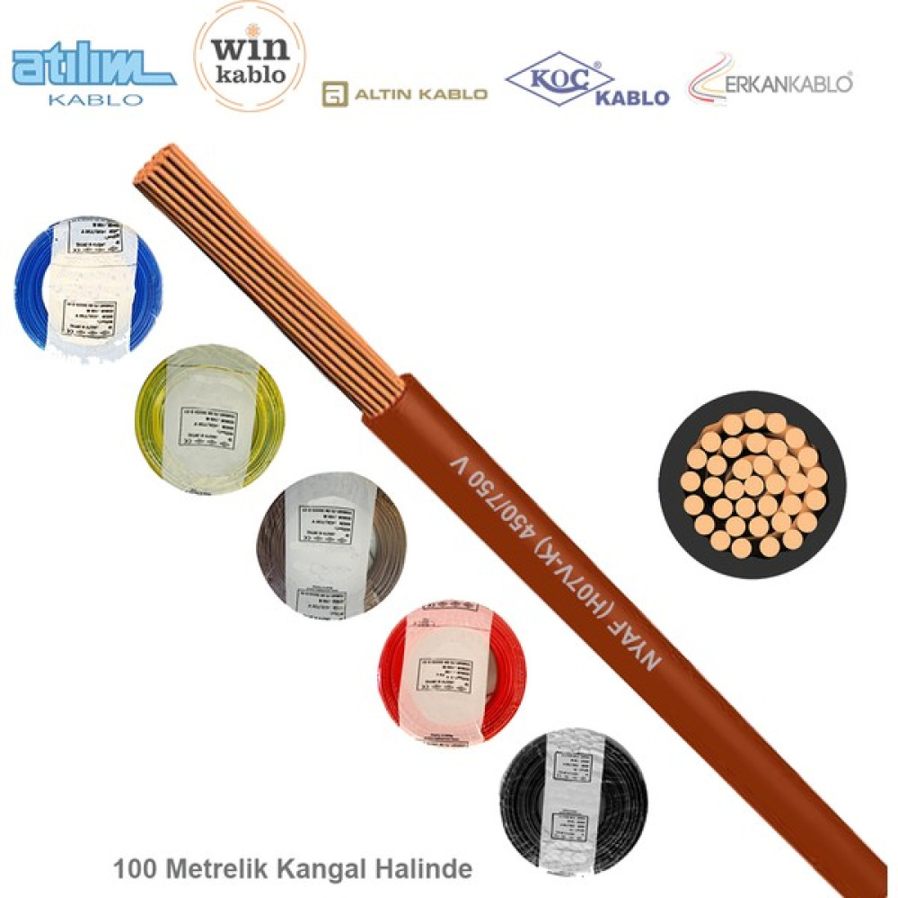 Deniz Işık Evi Öznur 2.5mm HO7Z1-U (Hffr Elektrik Kablosu Kırmızı Renk Oto Boyaları Fiyatı