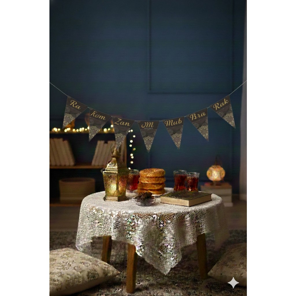 Deniz Party Store Eid Mubarak Hoşgeldin Ramazan Flama Bayrak 2 Metre 10 Bayrak Süs Diğer Fiyatı