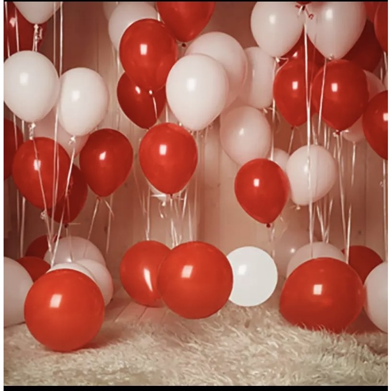 Deniz Party Store Pastel Kırmızı Beyaz Latex Balon 25 Adet Eğlenceli Parti Malzemesi Diğer Fiyatı