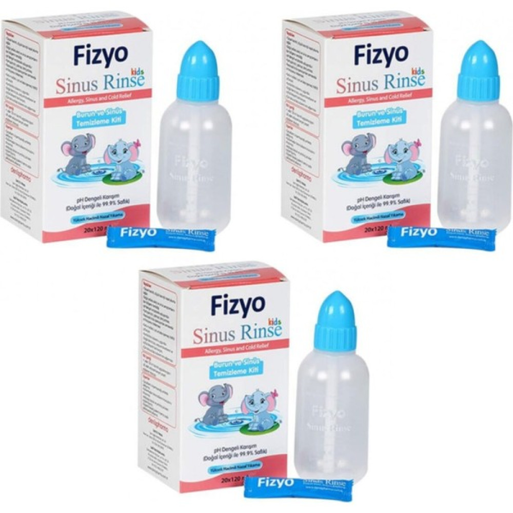 Deniz Pharma Denizpharma Fizyo Sinüs Rinse Kids (Çocuklar Için Burun ve Sinüs Temizleme) 3 Adet - Beyaz Bebek Bakım Fiyatı