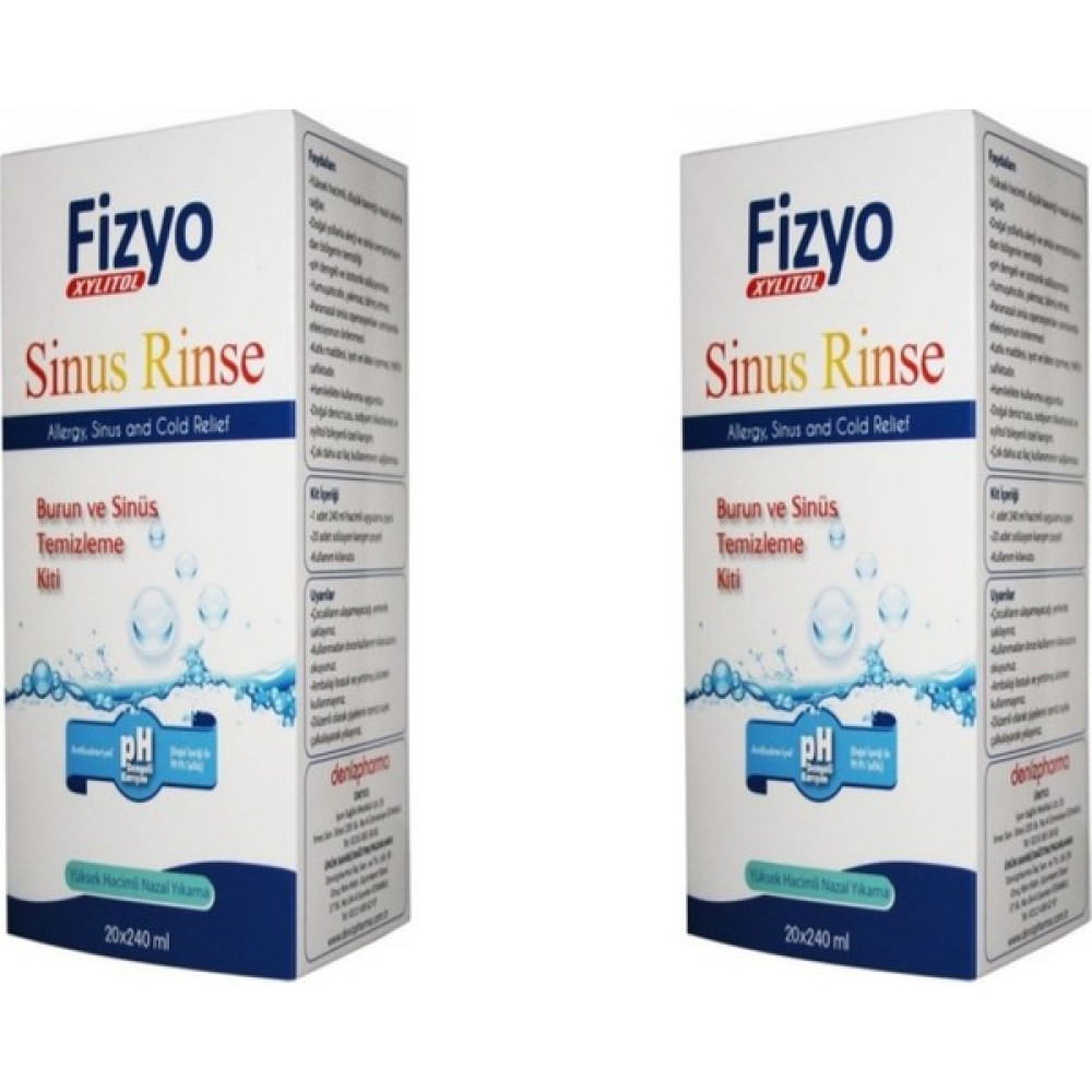 Deniz Pharma Fizyo Sinus Rinse Yetişkin 240 ml - 2 Adet Bebek Bakım Fiyatı