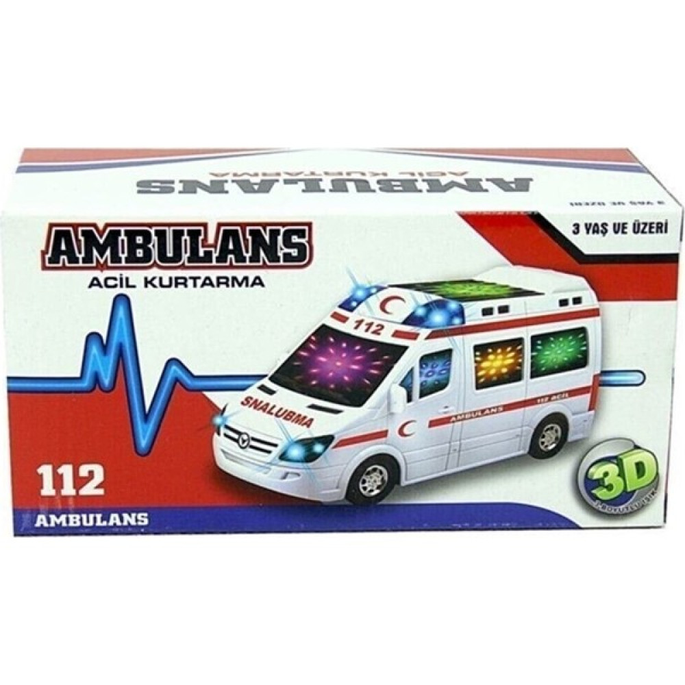 Deniz Sport Oyuncak Ambulans Araba Sesli Işıklı - Beyaz Oyuncak Araç Fiyatı